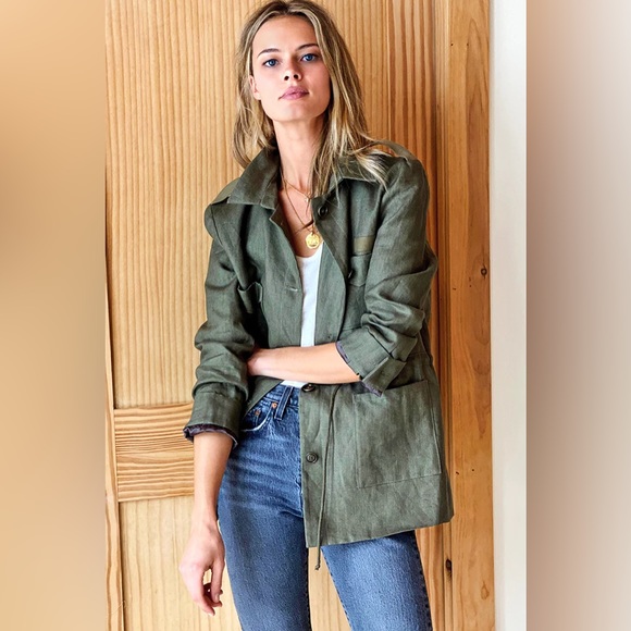 EMERSON FRY LITTLE ARMY JACKET - LINEN - Picture 8 of 12